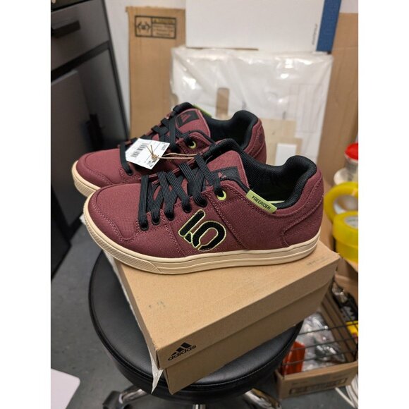 Sz 9 Adidas Five Ten Freerider Canvas Bike Shoes Black NEW - Picture 3 of 6